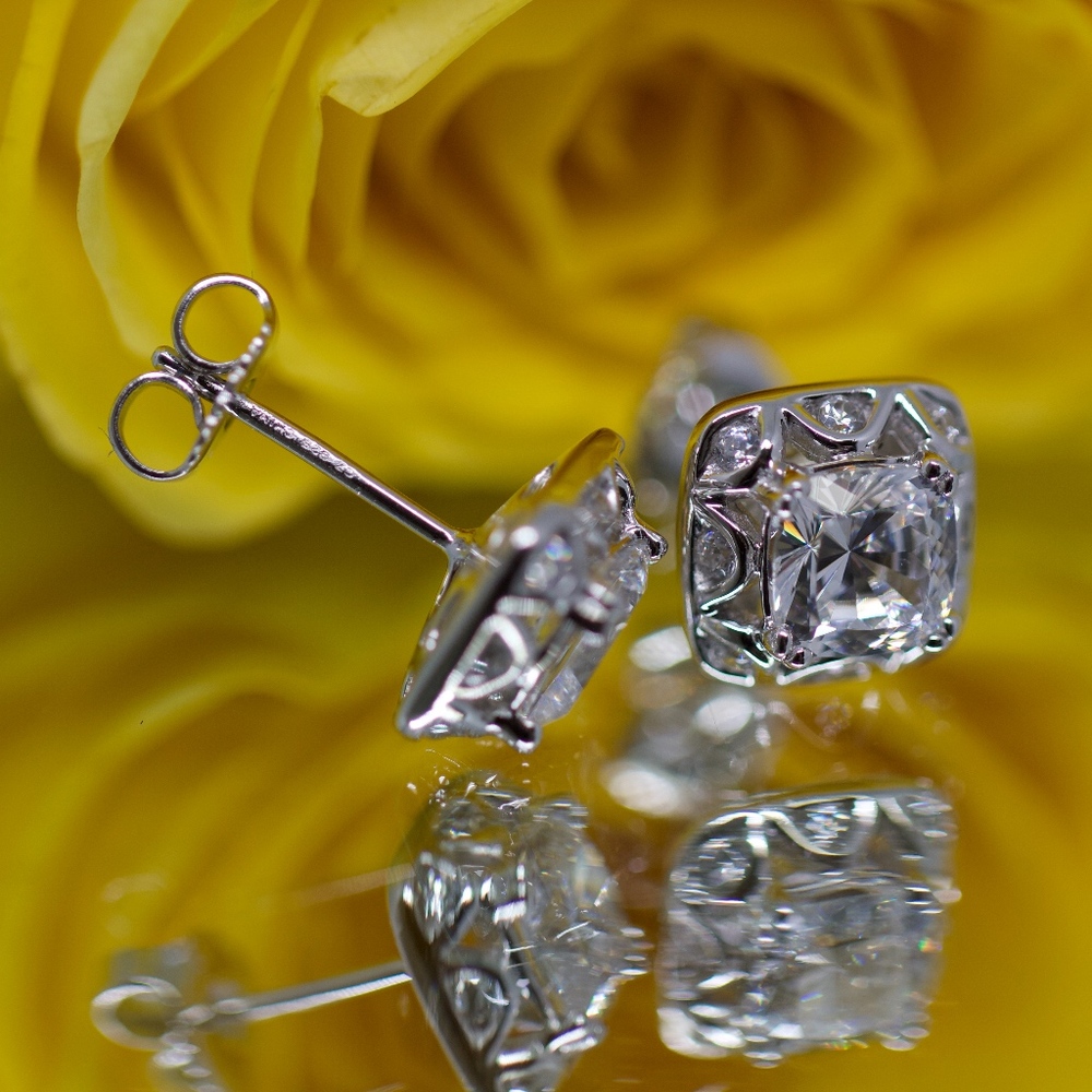 Tacori 925S White Topaz Cushion Limited Edition - Picture 3 of 12